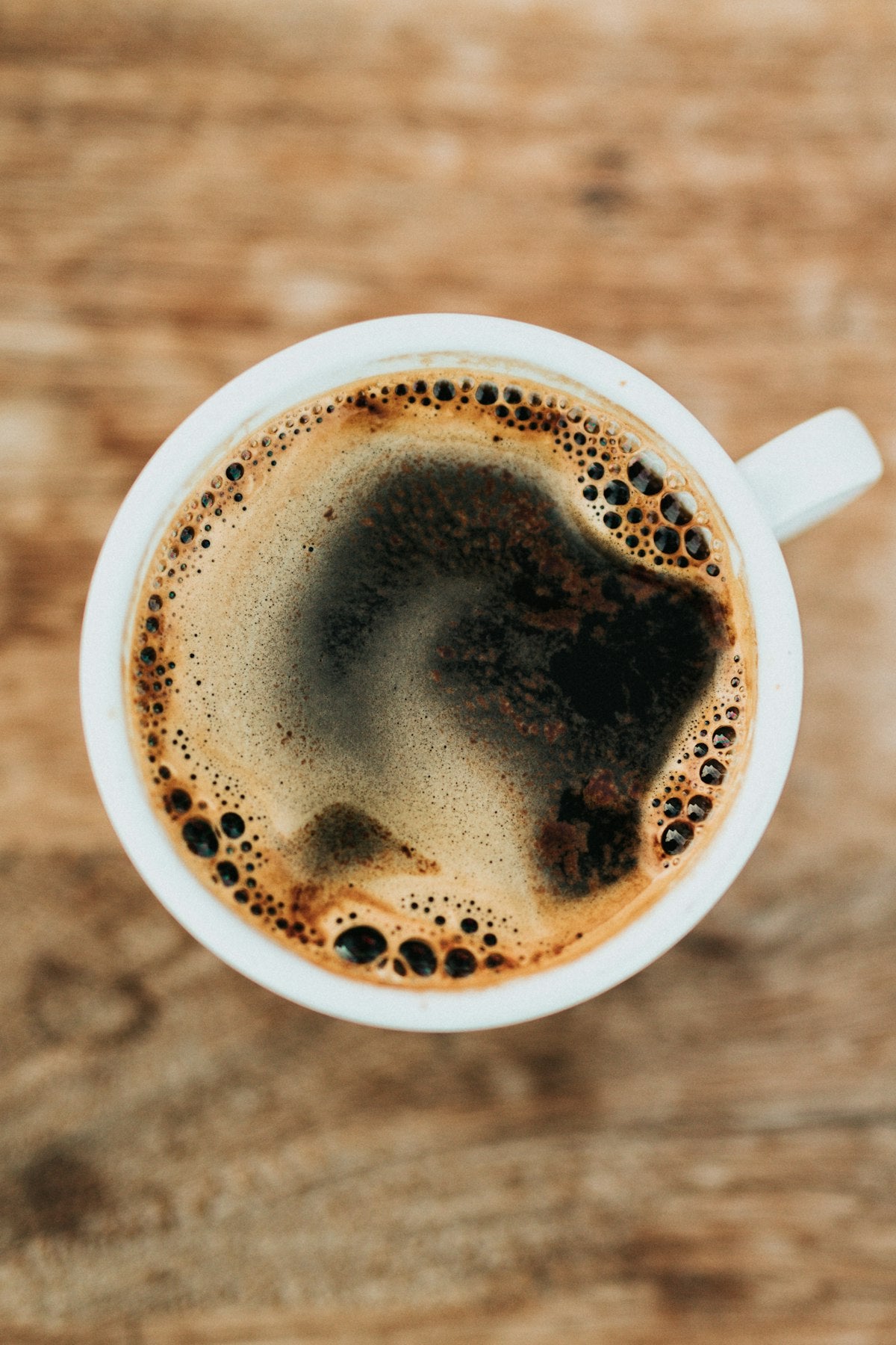 Freshly brewed medium roast coffee cup