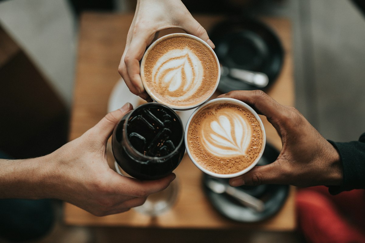 Pour over coffee brewing process